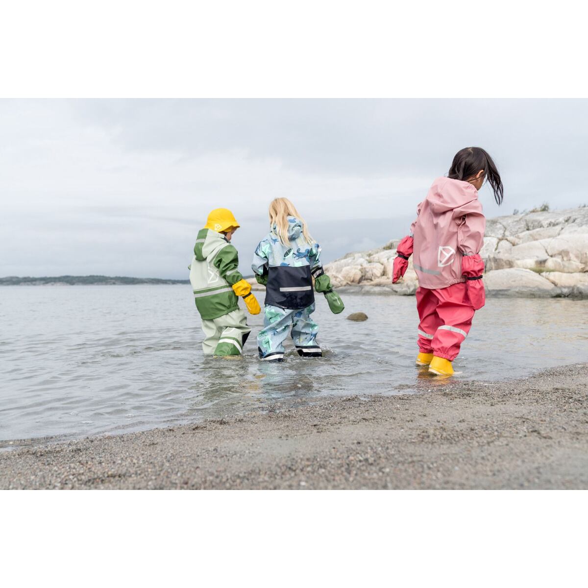 Didriksons Dětský klobouk do deště Southwest oat yellow