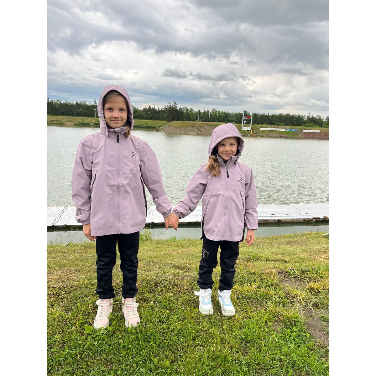 Didriksons Dětská nepromokavá bunda Meliss dusty lilac - ROSTOUCÍ