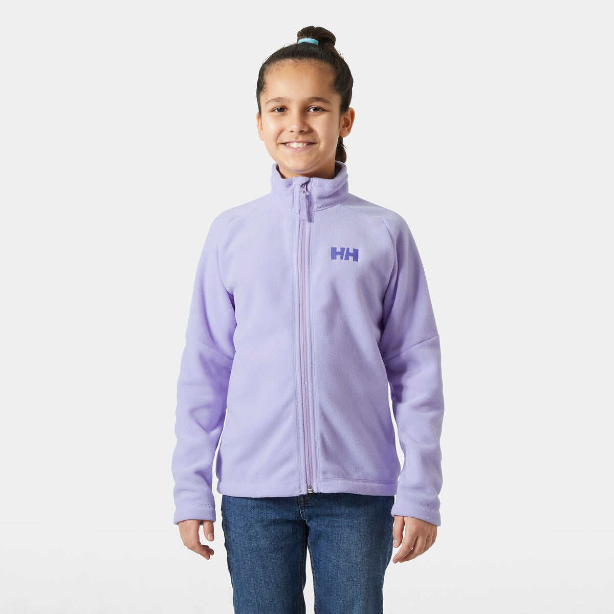 Helly Hansen Dětská fleecová mikina JR Daybreaker 2.0. jacket - bright lavender