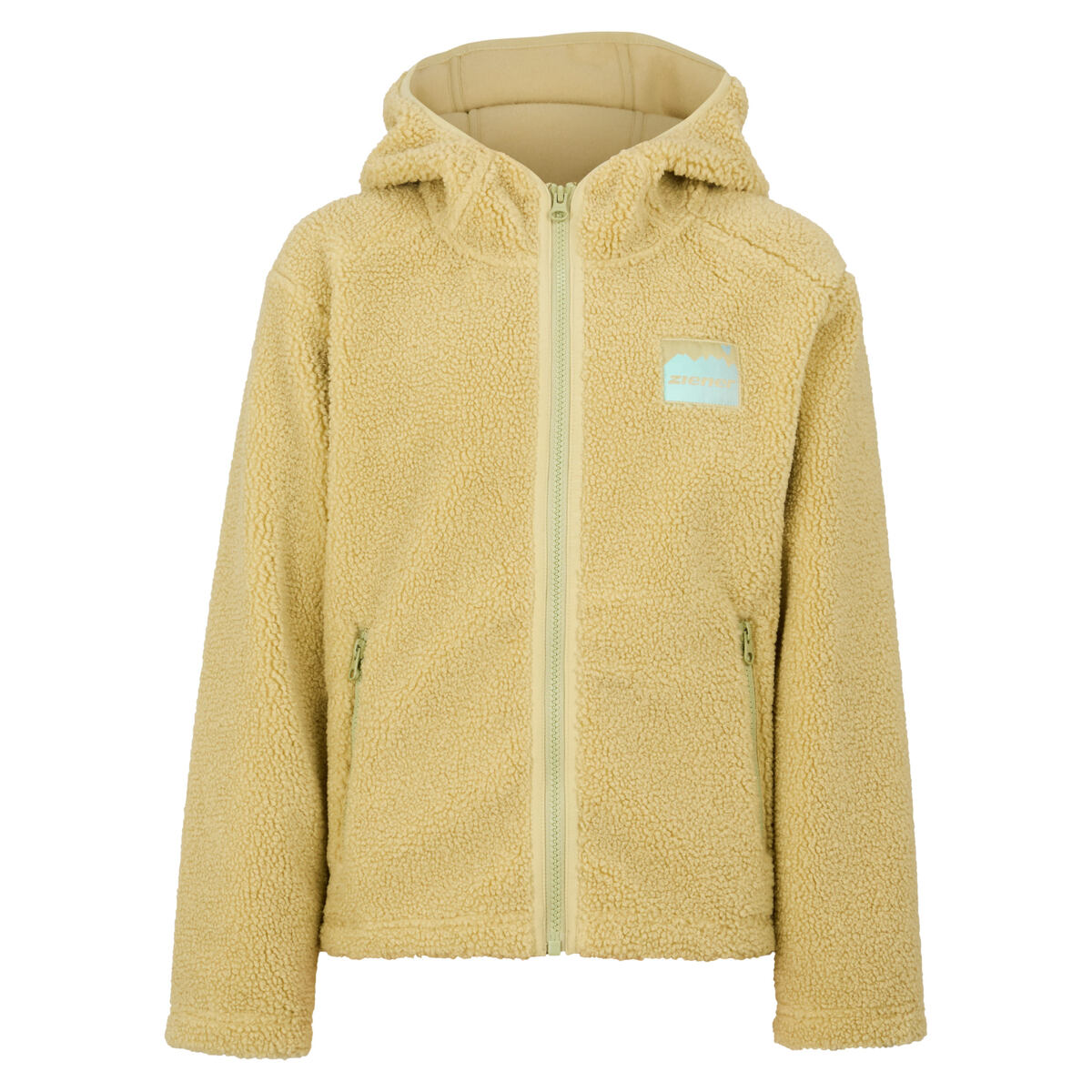 Ziener Dětská fleecová bunda Juha Jr - sage leaf