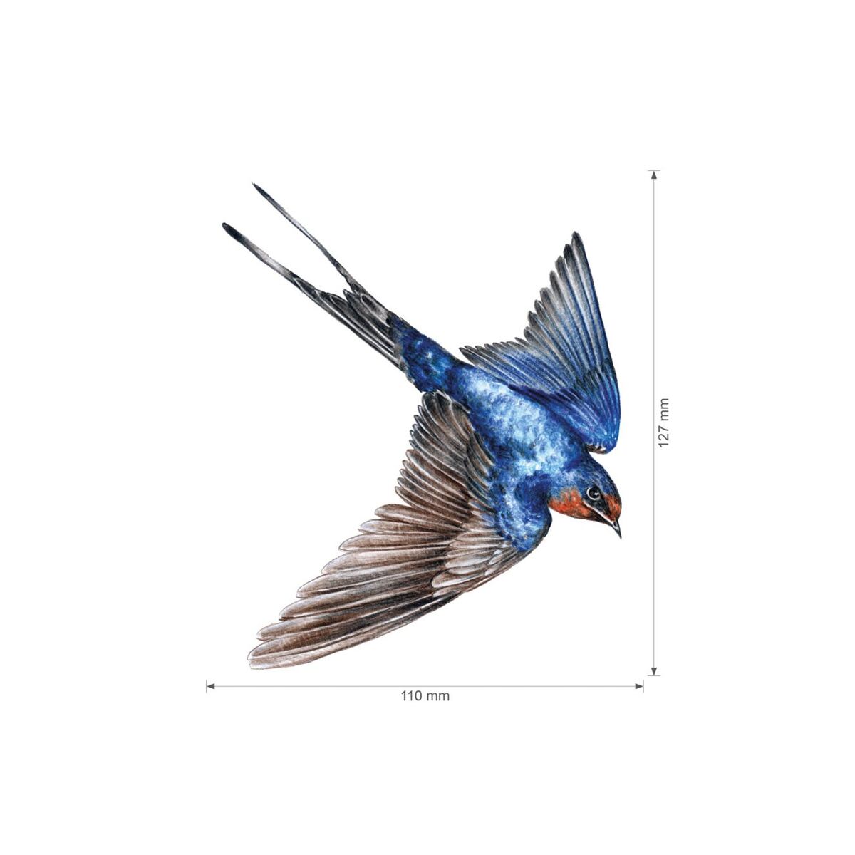 Lesní svět Nažehlovačka S - Mix modrásek, chrobák, vlaštovka