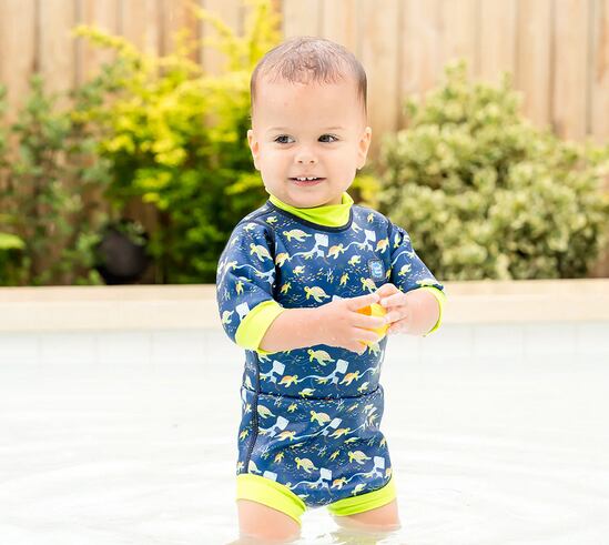 Splash About Dětské neoprénové UV body s krátkým rukávem Turtle Tide