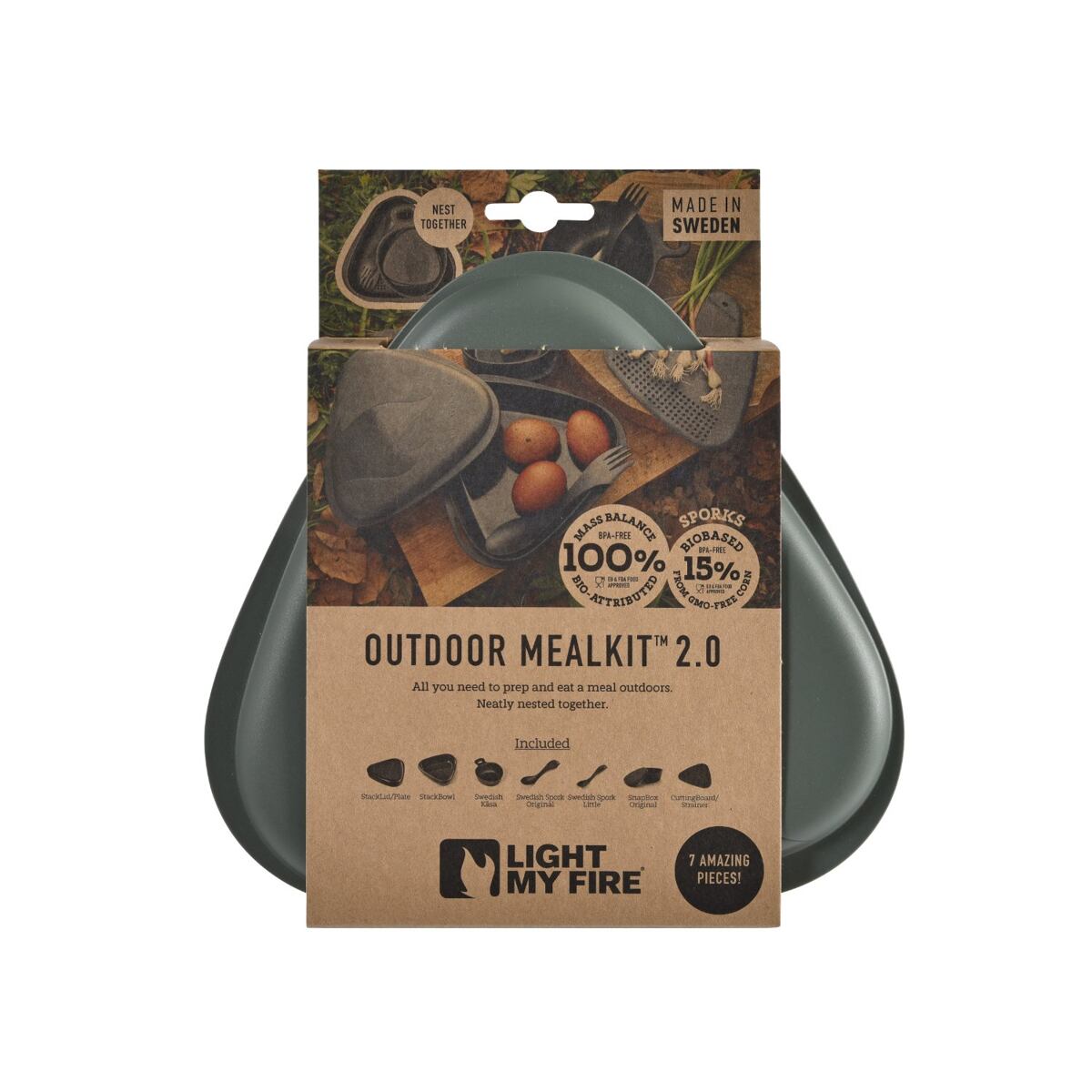 Light my fire Cestovní sada nádobí Outdoor MealKit 2.0 slatyblack