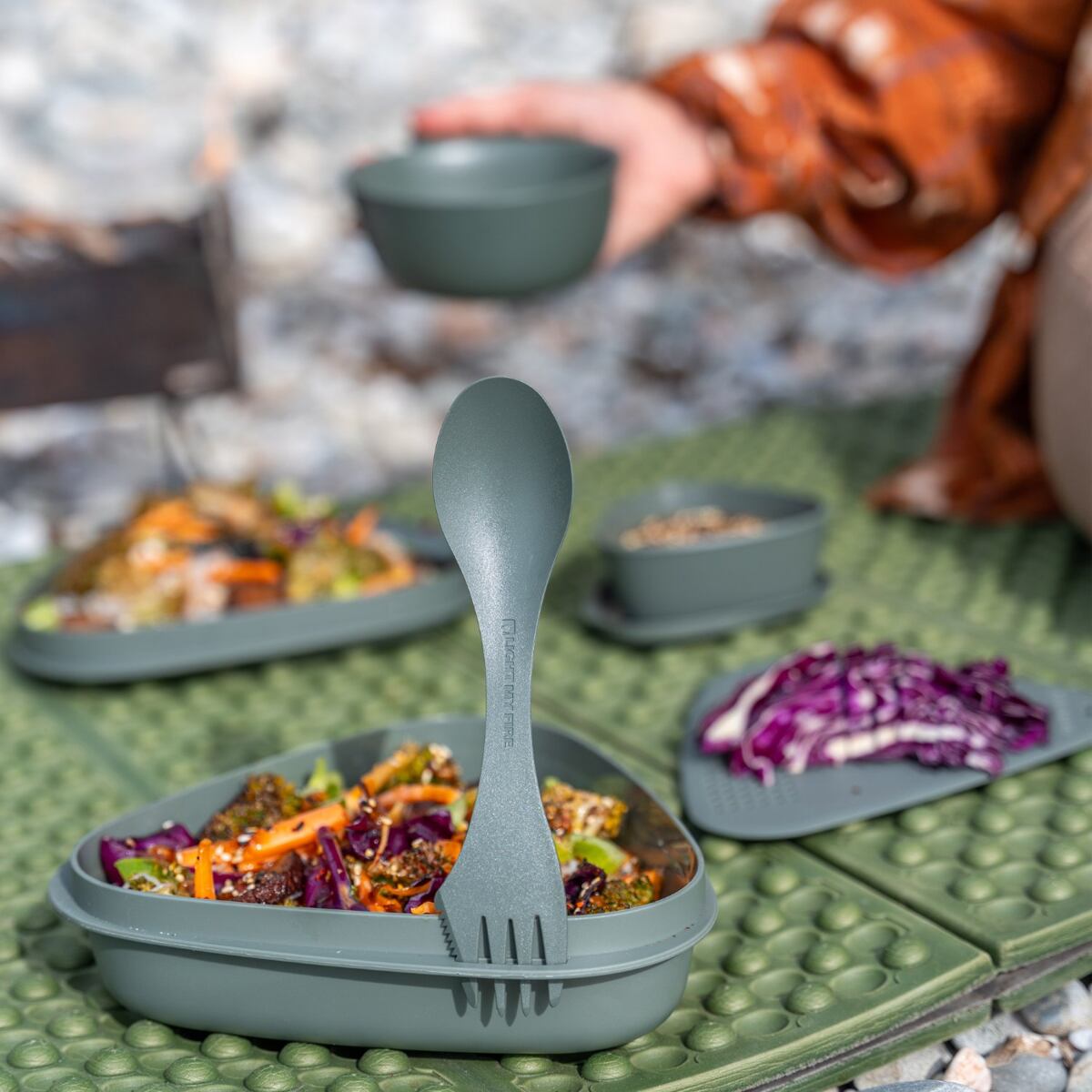 Light my fire Cestovní příbor Swedish Spork original mistypurple