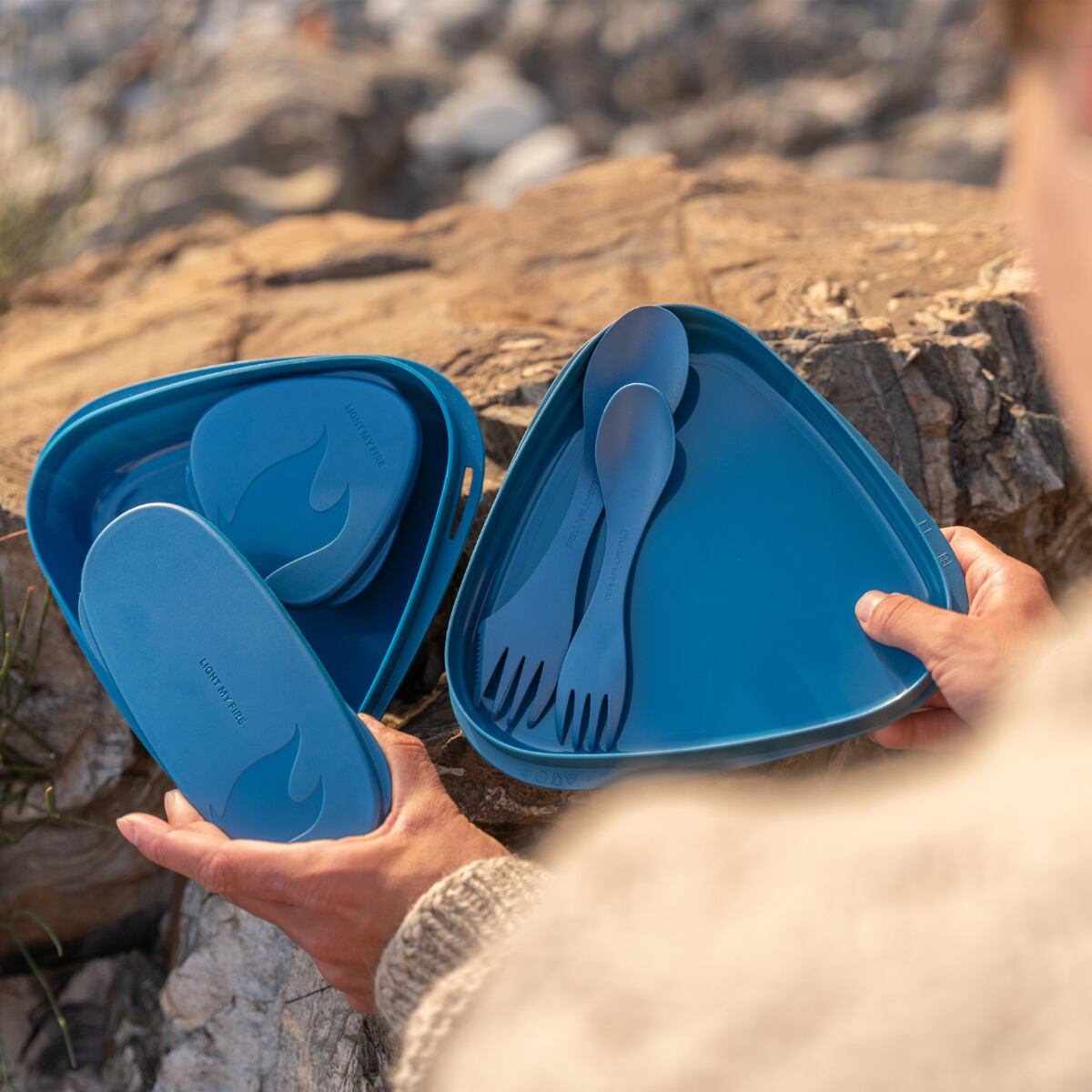 Light my fire Cestovní svačinová sada LunchKit 2.0 sagegreen