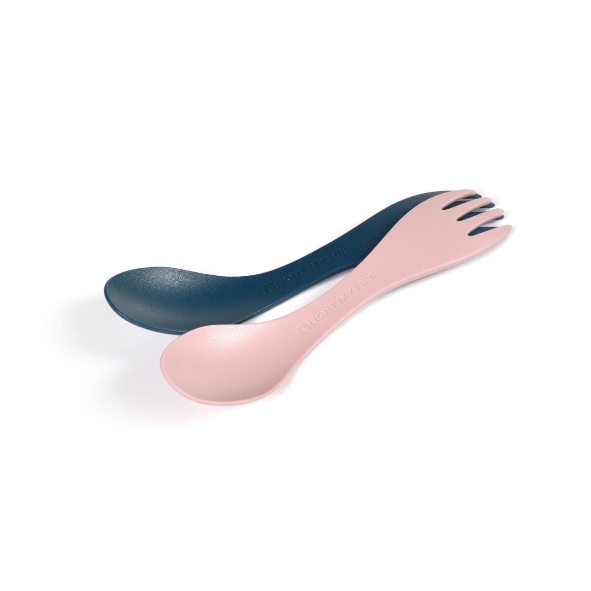 Light my fire Dětský cestovní příbor Swedish Spork little 2-pack hazyblue/dustypink