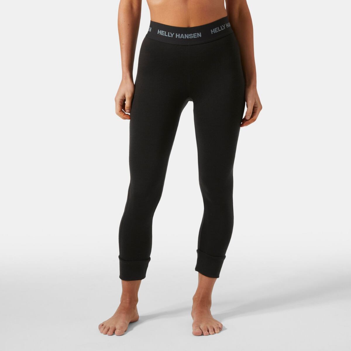 Helly Hansen Dámské fuknční 3/4 legíny s merinem Lifa merino midweight - black