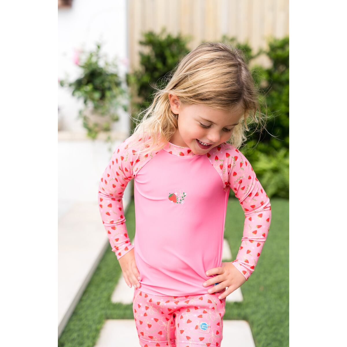 Splash About Dětské UV tričko dlouhý rukáv Strawberry Field