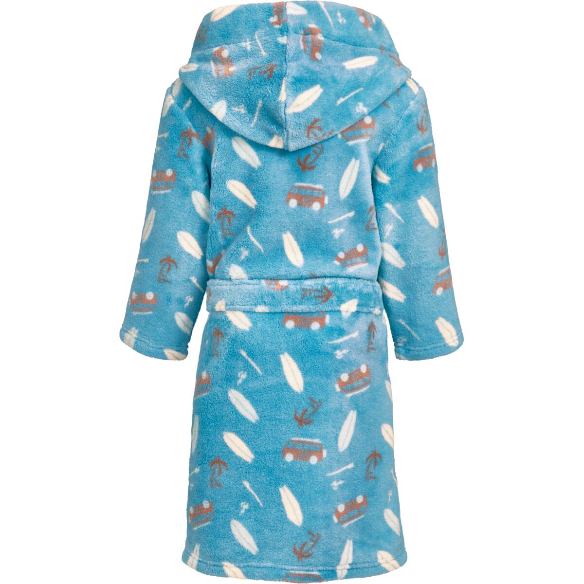 Playshoes Dětský fleecový župan Surfbus - turquoise