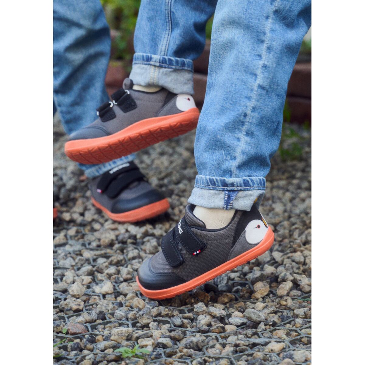 Viking Dětské boty Alv barefoot Paw 2V black